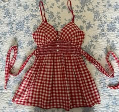 Terrence Loves You, Red And White Gingham, Gingham Top, Plaid Top, Plaid Blouse, Really Cute Outfits, Cute Top, Girly Outfits, Dream Clothes