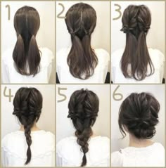 Diy Wedding Hair, Long Hair Models, Up Dos For Medium Hair, Hair Prom, Work Hairstyles, Braided Hairstyles Updo, Penteado Cabelo Curto, Prom Hairstyles