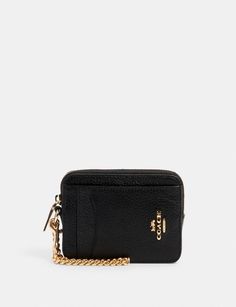 COACH® Outlet | ZIP CARD CASE Coach Zip Card Case, Tas Coach, Minimalist Clutch, Closet Wishlist, Leather Card Holder Wallet, Ticket Stubs, Buy List, Cute Wallets, Card Case Wallet