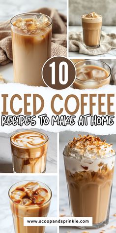 iced coffee recipes to make at home