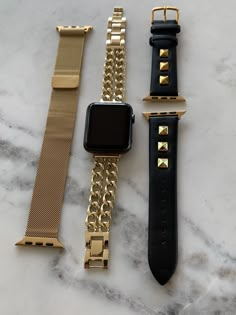 Beautiful Gold Apple Watch Bands-iWearLab Styling Apple Watch Women, Apple Watch Astethic, I Watch Bands For Women, Apple Watch Style Women, Apple Watch Bands Aesthetic, Applewatch Fashion, Apple Watch Ideas, Apple Watch Gold