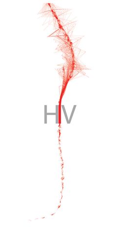 the word hv is written in red on a white background with an image of a plant