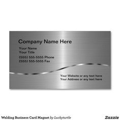 a metal business card with an elegant design