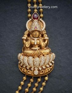 Lakshmi Mugappu Designs Chains, Laxmi Devi Pendent Gold, Lakshmidevi Pendent, Lakshmi Devi Locket Gold, Gold Jewelry Prom