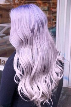 Long Pastel Hair, Purple Hair Color Ideas, Purple Hair Color, Light Purple Hair, Colors Hair, Hair Color Crazy, Lilac Hair, Hair Color Pastel