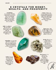 Using crystals to manifest success gives you the ability to confidently identify and seize chances. Wealth follows when you take a constructive perspective to your financial situation. If you want to improve your money thinking, riches and prosperity crystals are your secret weapon. 💎 #crystals #manifestation #wealth #money #prosperity Wealth Crystals, Prosperity Crystals, Stones For Manifestation, Symbols Of Prosperity, Crystals For Energy, Crystals For Success, Prosperity Bowl, Crystals That Attract Money, Crystal For Wealth