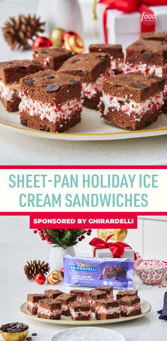 an image of holiday ice cream sandwiches on a plate