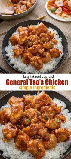 General Chicken, General Tso's Chicken Recipe, Chicken Chinese, Popular Dinner Recipes, General Tso Chicken, Recipes Authentic, Chicken Pieces