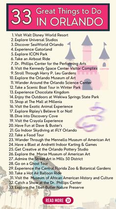 the 33 things to do in orlando