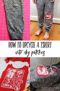 how to upcycle a t - shirt into diy pants