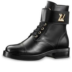 (WMNS) LOUIS VUITTON LV Wonderland Small Cowhide Martin boots Black 1A1IXU (SNKR/Women's) Martin Boots, Shoe Lover, Boots Black, Black Boots, Louis Vuitton, Boots, Sneakers, Black