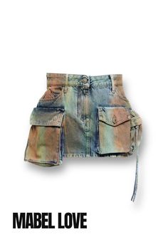 Cargo skirt Y2k Denim Skirt, Denim Miniskirt, Monokini Swimsuits, Denim Maxi Skirt, Activewear Sets, Cargo Skirt, Jeans Rock, Printed Denim, Green Skirt