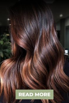 Dark Chocolate Hair with Brown Highlights