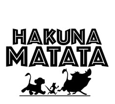 the logo for hakuna matata and pooh from disney's animated movie