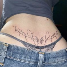 Lower Back Tattoo, Waist Tattoos, Tattoos Infinity, Wicked Tattoos, Tattoos For Lovers, Tattoos Geometric, Discreet Tattoos, Subtle Tattoos, Spine Tattoos