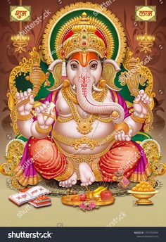 Durga Maa Paintings, Ganpati Decoration Theme, Shri Ganesh Images, Baby Ganesha, Indian God, Lord Hanuman Wallpapers, Hanuman Wallpaper