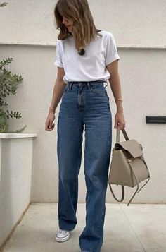 Casual College Outfits, Casual Day Outfits, Elegante Casual, Mode Casual, Casual Work Outfits, Mode Inspo, Looks Chic, 가을 패션, Work Outfits Women