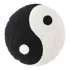 a black and white yin - yang ball on a white background