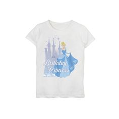 She'll be as pretty as a Princess in this girls' Disney Princess Cinderella Birthday Princess Graphic Tee.© Disney She'll be as pretty as a Princess in this girls' Disney Princess Cinderella Birthday Princess Graphic Tee.© Disney  Crewneck Short sleevesFABRIC & CARE Cotton Machine wash - Delicate Imported Size: X Small. Color: White. Gender: female. Age Group: kids. Disney Crewneck, Cinderella Birthday, Disney Princess Cinderella, Girls Disney, Birthday Princess, Princess Cinderella, Princess Birthday, Disney Girls, A Princess