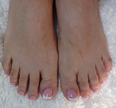 French Tip Toes, Ideas Uñas, Pedicure Ideas, Acrylic Toes, Gel Toes, Manicure Y Pedicure, Toe Nails