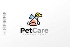 the logo for pet care is shown here