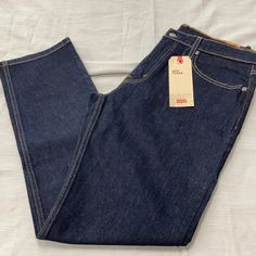 Levi’s 502 Taper Jeans Dark Wash Stretch Regular Fit Through Thigh Box 50 Taper Jeans, Retro Jeans, Jeans Dark Wash, Tapered Jeans, Levis Men, Levi's Jeans, Levis Jeans, Mens Jeans, Levi's