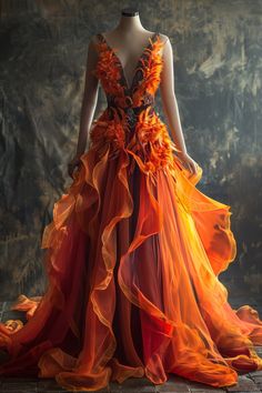 We asked AI one prompt: "Phoenix Suns as a gown, Stylize: 300" and these are what it produced. Some are super beautiful, some are hilarious, some I can't pinpoint how it'd possibly be connected to the brand or product. They are all pretty unique and fun! Phoenix Inspired Gown, Phoenix Costume Women, Fire Inspired Dress, Phoenix Outfits, Firebird Costume, Flame Dress, Phoenix Dress, Phoenix Costume, Fire Costume