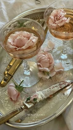 Pink Aesthetic, Pink Flowers, Wine, Glass, Flowers, Silver, Pink, Gold, On Instagram