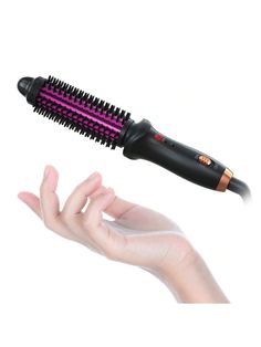 PORTABLE AND DURABLE: The curling iron brush designed in a mini size so you can carry it around in your handbag, and the 360° rotating power cord makes it easy to use in any space. For long-lasting brush curling iron use and hair health, we don't recommend you use it on wet hair.
ANTI-SCALD AND GRIP HAIR WELL: High quality curling brush iron for short hair with cool tip and nylon bristles to avoid burning skin while styling. The wide and thin bristles to easily hold your hair in place and preven Hair Brush Blow Dryer, Thick Coarse Hair, Curling Brush, Round Hair Brush, Makeup Brush Set Professional, Hair Brush Straightener, Highlighter Brush, Waves Curls, Makeup Brush Cleaner