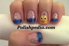 Rubber ducky, you're the one Nail Guide, Long Nail Art, Animal Nail Art, Animal Nails, Gel Designs, Shellac Nails, Pink Nail Designs, Trendy Nail Design