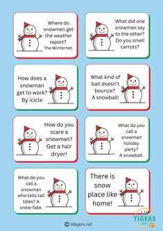 101 Clean Snowman Jokes Hello January Quotes, Jokes Clean, Winter Jokes, Ladybug Quotes, Hello February Quotes, Free Printables For Kids