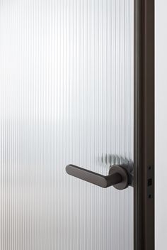 an open door with a handle on it