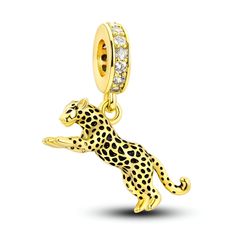 Charm pendant léopard sprintant, pour femme, modèle Arianell - La Boutique du Bracelet Charms Pandora, Bracelet Pandora, Sterling Silver Cat, Silver Cat, Pandora Bracelet Charms, Kitty Kitty, Leopard Animal, Jewelry Making Charms, Pandora Bracelets