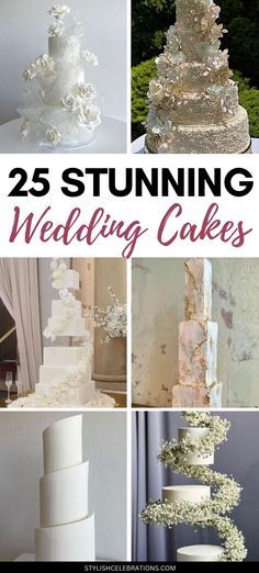 25 stunning wedding cakes that are perfect for the bride and groom to have on hand