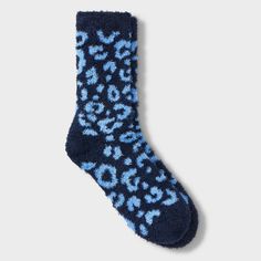 Enhance comfort with Women's Leopard Cozy Crew Socks from Auden™ 4-10. Made from a blend of materials, these socks provide the perfect stretch and fit. The lightweight knit fabric ensures all-day comfort. Each pack includes a pair of crew length socks, ideal for any casual outfit. Auden™: Fit for you in every way. Cozy Warm Blue Socks, Comfortable Soft Blue Socks, Soft Comfortable Blue Socks, Comfortable Stretch Blue Socks, Soft Blue Comfortable Socks, Casual Snug Blue Socks, Cozy Blue Socks For Fall, Casual Warm Blue Socks, Warm Blue Socks For Stocking Stuffers