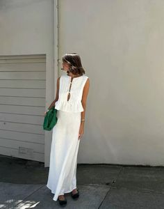 outfit | work outfits inspo | autumn fashion | outfit inspo | fashion inspo | style inspo | chic outfits | classy style | 2024 | #spring #fashion Elegant Classy Outfits Chic, Euro Summer Outfit, Elevated Wardrobe, Italy Fits, Chic Outfits Classy, Summer Office Outfits, White Maxi Skirt, Twenty Twenty, Summer 25