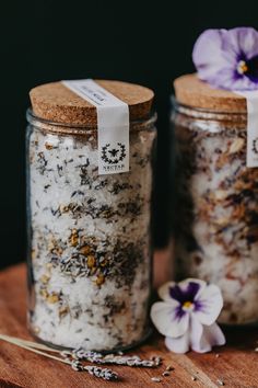 Bath Soak Jar - Lavender & Chamomile – The Village Green Spa Day Gifts, Bath Salts Diy, Tea Packaging Design, Village Green, Lavender Gifts, Roman Chamomile, Nails Today, Herbal Infusion, French Lavender