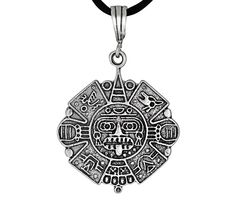 "Sterling Silver .925 Aztec Calendar Charm Pendant Necklace Oxidized 30mm | Made in USA NOTE: Black Necklace Cord Included Cord Length: 19\" Item Specifics Sterling Silver Oxidized Charm Aztec Calendar Pendant Necklace W: 30mm H: 30mm Made In United States SKU: CHN0070 Returns: 30 Days return or exchange policy Made in The United States" Aztec Calendar, Brown Pride, Necklace Cord, Charm Pendant Necklace, Black Necklace, Charm Pendant, Silver 925, Charm Necklace, Made In Usa