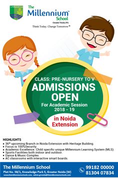 an advertisement for the class - nursery to students'open day in india, 2013