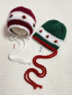 Hello! Thank You for visiting my Workshop! You are viewing adorable newborn Embroidery Christmas bonnet handmade of soft kids yarn.  These will be perfect for Christmas shots, cards, gifts or simply to keep the little heads warm. Size: Newborn READY to ship . Christmas Bonnet, Newborn Embroidery, Newborn Christmas Photos, Christmas Shots, Christmas Newborn, Adorable Newborn, Newborn Christmas, Embroidery Christmas, Bonnet Hat