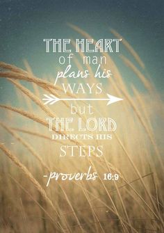 the heart of man plans his ways but the lord directs him steps prove bible verse