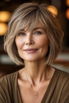 Best Hairstyles for Women Over 60 for Every Length I Take You | Wedding Readings | Wedding Ideas | Wedding Dresses | Wedding Theme Hairstyles For Medium Length Hair Over 60, Soft Layered Bob, Sassy Hair Older Women, Smooth Bob, John Wyndham, Hair Older Women, Choppy Bob Hairstyles For Fine Hair, Silver White Hair, Best Hairstyles For Women