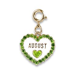 Personalize the perfect gift that tells their story with a CHARM IT! August Birthstone Charm! Add this charm to any CHARM IT! bracelet or necklace and customize her collection! features & materials Swivels Enamel, Glass, Base Metal WARNING: Choking Hazard - Small parts. Not for children under 3 years. Green Charms Jewelry Perfect For Gifts, Friendship Green Jewelry With Charms, Green Charms Jewelry For Friendship, Anniversary Jewelry With Removable Heart Charms, Green Pendant Charms For Gifts, Green Charms With Lobster Clasp For Gift, Nickel-free Green Charms For Gifts, Green Enamel Charm Jewelry, Green Enamel Jewelry With Charms