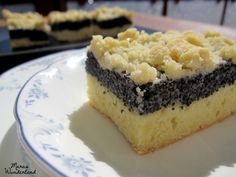 a piece of cake sitting on top of a white plate