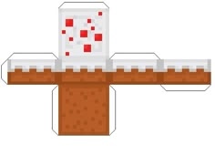 an image of a cross made out of paper with red squares on the top and bottom