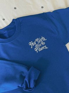 a blue shirt that says hog girls go to pirates