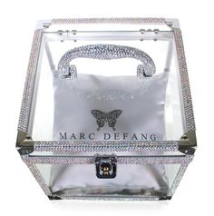 Marc Defang Crystal Crown Sash Box Pageant Clear AB Rhinestone - Please leave crystal color wanted in comments box at checkout. Please allow 30 days to be custom made. DESCRIPTION Large Size Crown box - Fits all crown sizes Small silver Marc Defang Satin pillow is included in the price Dimension: 8" X 8" X 8" (Width, Height, depth) Light weight, total weight 1.75 lbs. easy to carry Featured crystal color: AB Crystals All colors are available Breathtaking craftsmanship Replacement crystals and gl Satin Pillow, Crystal Crown, Designer Gowns, Accent Pillows, All The Colors, Evening Gowns, Large Size, Storage Box, Cool Style