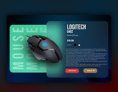 Ui Cards, Design Ui, Gaming Gear, Design Web, Logitech