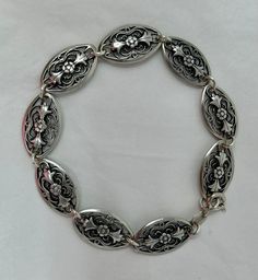 pre-owned, good condition - see photos stamped 925, sterling silver Luxury Engraved Sterling Silver Ornate Bracelet, Luxury Vintage Hallmarked Sterling Silver Bracelet, Sterling Silver Chain Bracelet With Intricate Design, Classic Silver Bracelets With Intricate Design, Antique Silver Oval Bracelets, Antique Oval Silver Bracelets, Ornate Antique Silver Sterling Bracelets, Handmade Victorian Sterling Silver Bracelets, Handmade Victorian Sterling Silver Bracelet