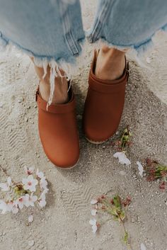 Casual + Cute Clogs for Spring | ROOLEE Boho Wear, Clogs Outfit, Half Slippers, Brown Clogs, Swedish Clogs, Spring Essentials, On The Horizon, Denim Skirts, Plus Size Shopping